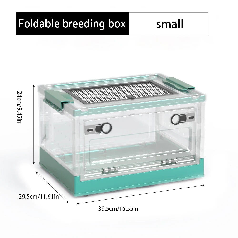 Foldable Stackable Terrarium — Space-Saving Enclosure for Reptiles & Small Pets