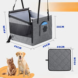 Portable Waterproof Dog Car Seat with Safety Mesh (Small & Medium)