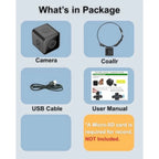 1080P HD Cat Camera Collar - No WiFi, No App Needed Mini Pet POV Cam