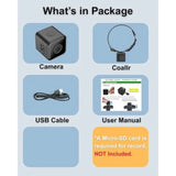 1080P HD Cat Camera Collar - No WiFi, No App Needed Mini Pet POV Cam