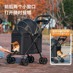 Lightweight Foldable Outdoor Pet Stroller for Medium & Large Dogs