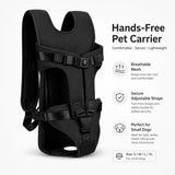 Hands-Free Pet Chest Carrier (Breathable Mesh, Adjustable, Travel)
