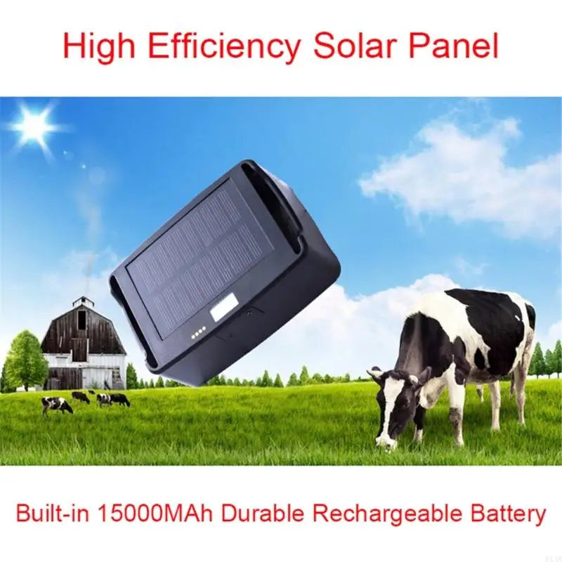 KX4B Solar 4G GPS Anti-Loss Tracker for Farm Animals & Pets - 15,000mAh Easy App Locator