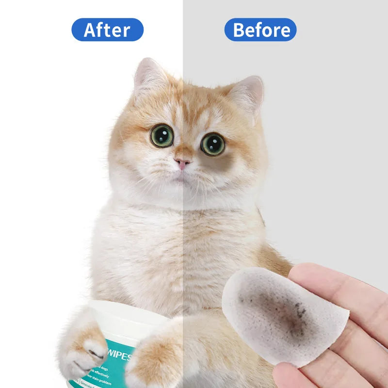 Pet Eye Wipes — Removes Tear Marks & Stains