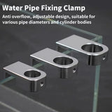 Aluminum Aquarium Water Tube Holder (Portable Pipe Bracket, Fixed Clip)