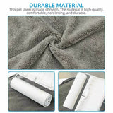 Large Pocket-Design Pet Bath Towel — Quick-Drying, 50x100cm