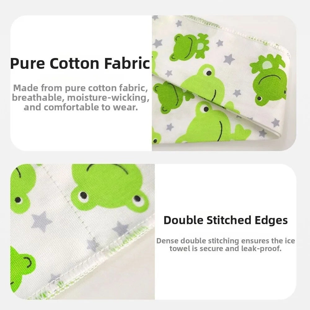 Dog Cooling Ice Scarf 2-Pack (Breathable Towel, Adjustable, 6 Print Styles)