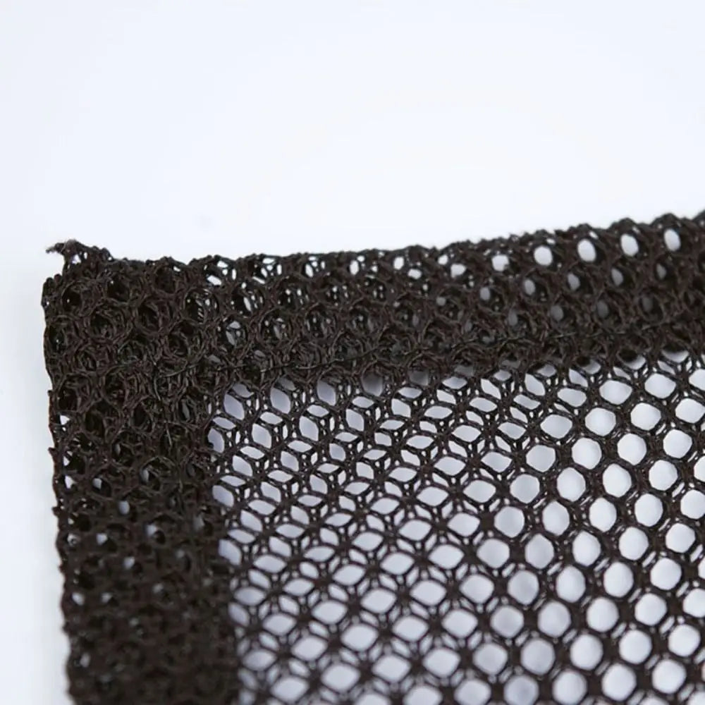 Reusable Aquarium Filter Net Bags (Black Nylon Mesh, Zip Closure)