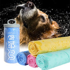 Synthetic Deerskin Pet Drying Towel — Ultra-Absorbent Quick-Dry Cloth for Dogs & Cats
