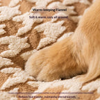 Quilted Winter Dog Den Bed
