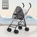 Lightweight Foldable Teddy-Bear Style Baby Pet Stroller for Small Dogs & Cats
