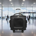 Large Capacity Breathable Mesh Rolling Feline Carrier Suitcase — Multi-Carry Option Travel Bag for Cats
