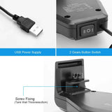 USB Aquarium Cooling Fan — Adjustable Speed for Shrimp Tanks