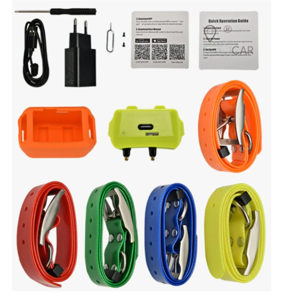 4G Waterproof Hunting Dog GPS Tracker with Voice Monitoring & Free App