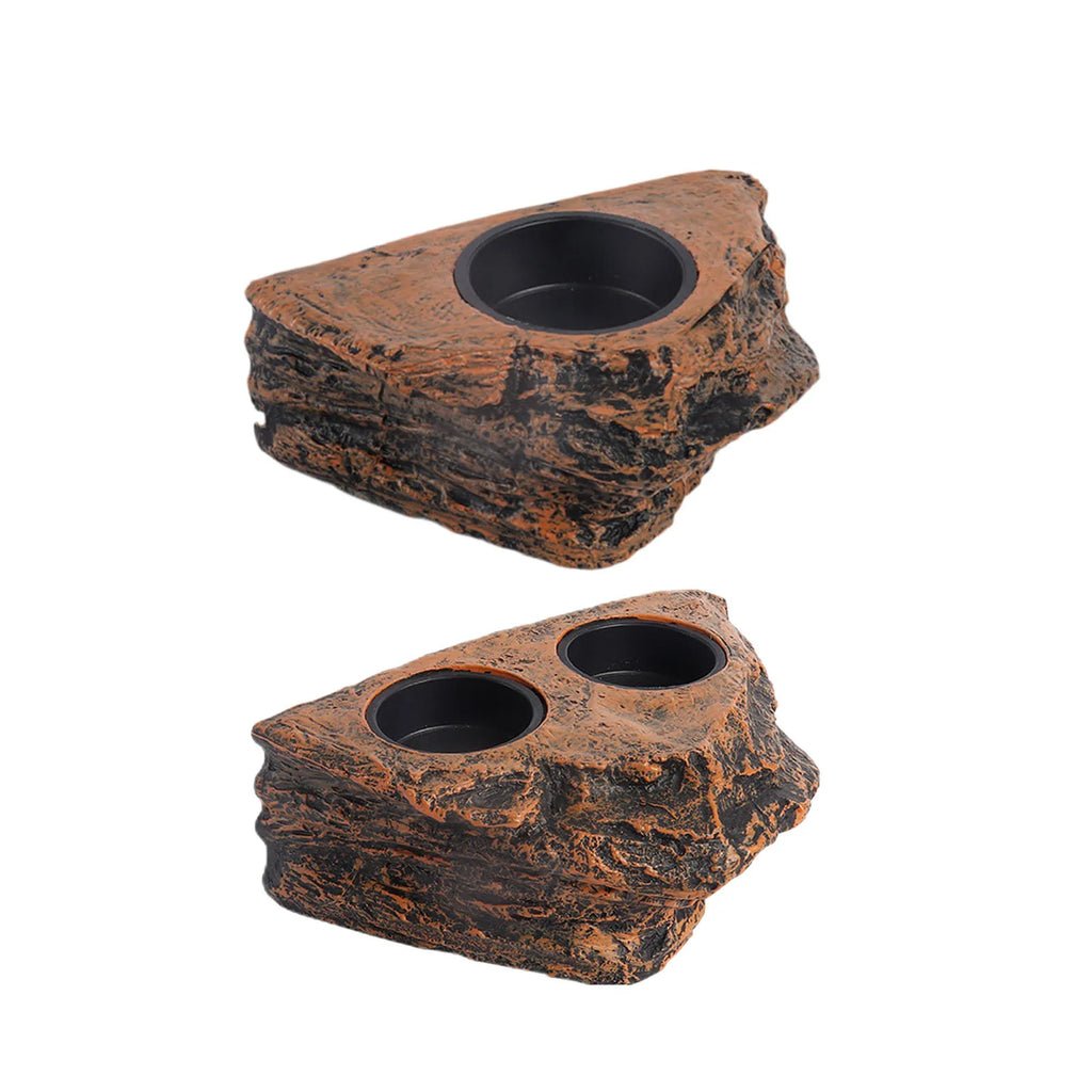Magnetic Reptile Feeding Dish — Wall-Mount Food & Water Bowl for Geckos & Lizards