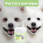 2-in-1 Ear & Eye Wipes — Gentle Botanical Formula, 200-Count