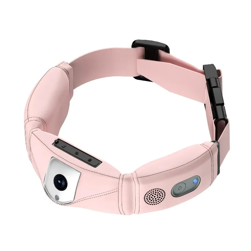 4G 4K Smart Pet Collar Camera with AI Voice Commands, Health Alerts & IP67 GPS Tracker