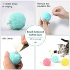Interactive Squeaking Catnip Ball Toy