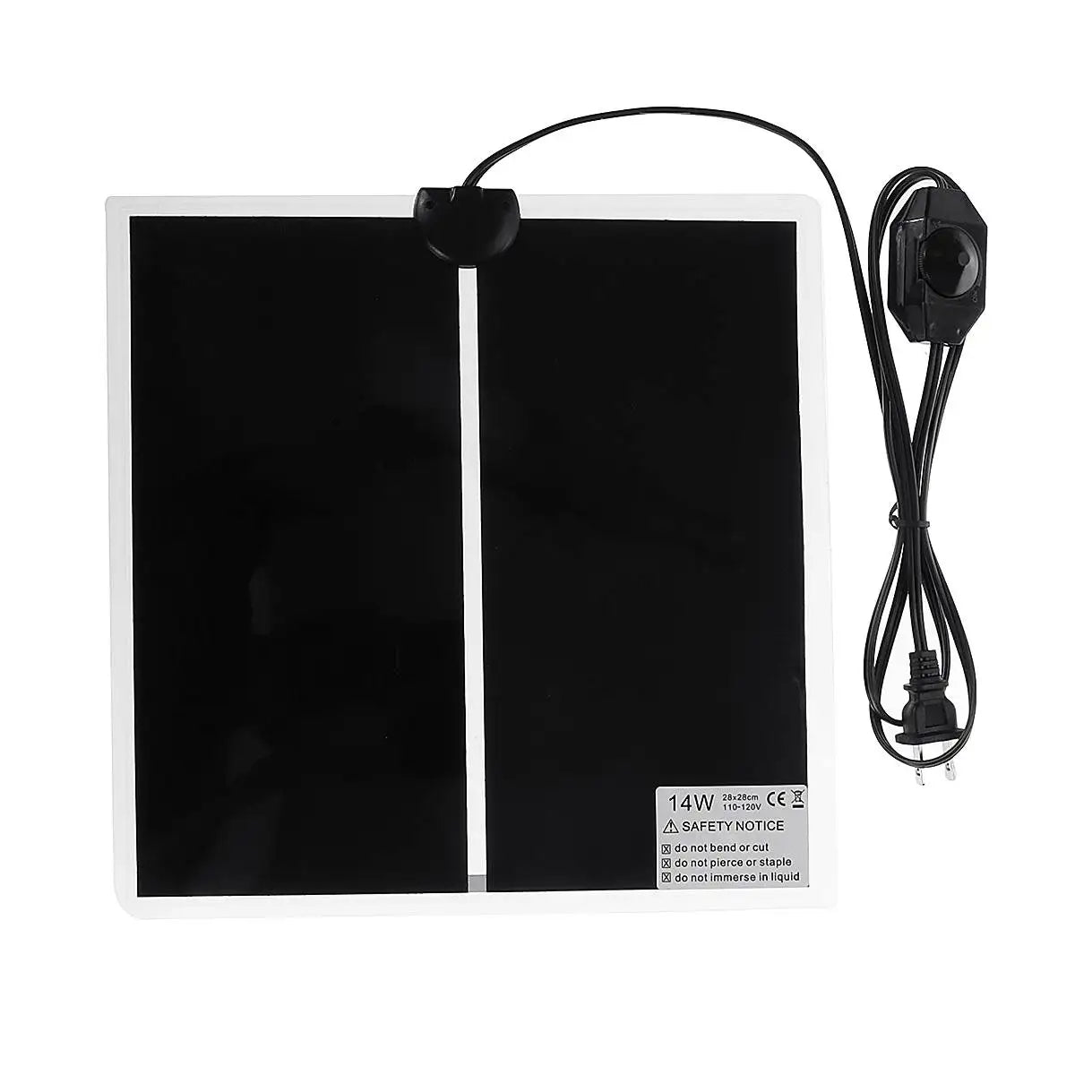 Adjustable Reptile Heat Mat — Under-Tank Terrarium Warmer, 5W–20W