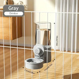 Hanging Pet Water & Food Feeder — Auto-Refill Clip-On Bowl Set