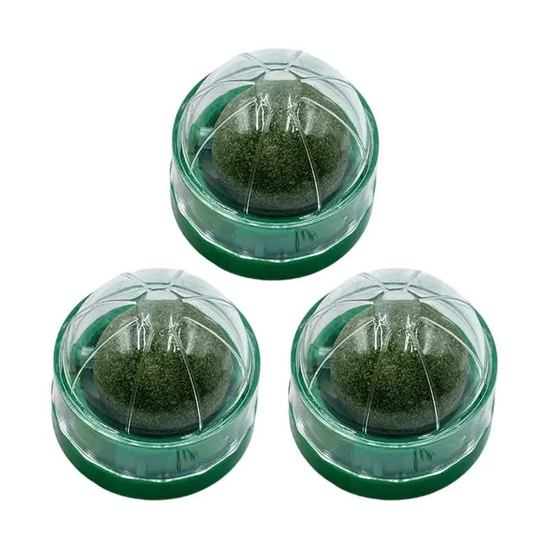 3-Pack Catnip Chew Balls — Interactive Teething Toy Set for Cats & Kittens