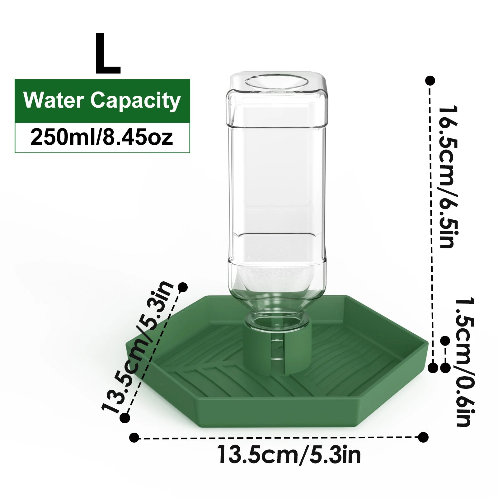 Reptile Water Dish — Sturdy Plastic Bowl for Bearded Dragons & Tortoises
