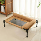 Elevated All-Season Pet Cot with Pillow Support