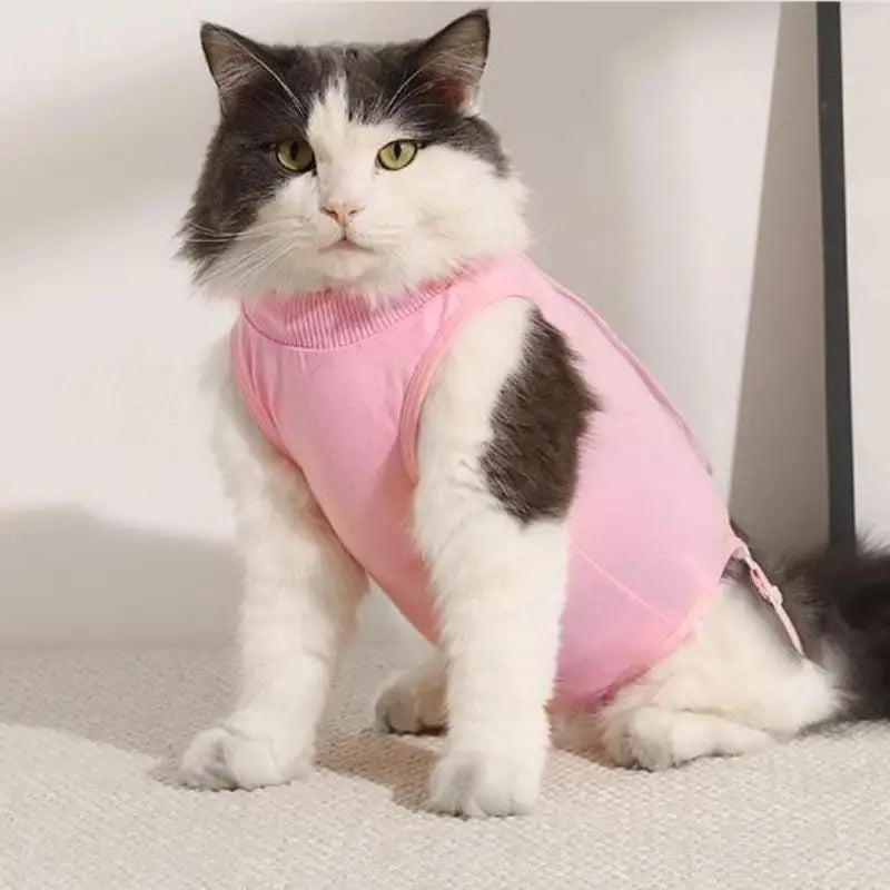 Adjustable Recovery Suit for Cats & Dogs — Anti-Lick Healing Vest