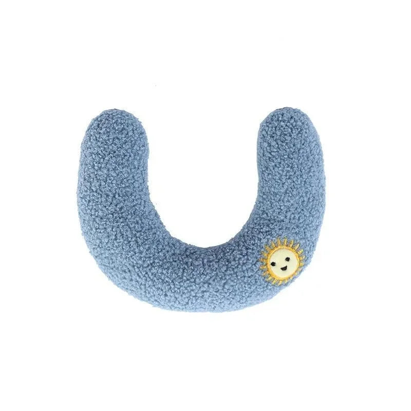 U-Shaped Cat & Kitten Sleeping Pillow — Soft Pet Bed Pillow Toy for Small Cats & Dogs