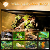 Rotatable 50W UVA/UVB Basking Spot Lamp — Dimmable Sunlight Simulation for Turtles & Lizards