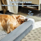 XL Orthopedic Dog Sofa Bed with Bolster Sides, Washable