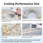 Pet Cooling Ice Scarf 2-Pack (Reusable, Fast-Cooling, Adjustable Neck)