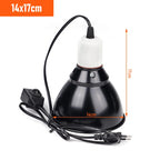 300W Reptile Dome Lamp Fixture — Multi-Plug Reflector Stand, E27