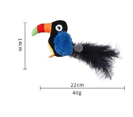 Bird & Mouse Sound Teaser Wand — Melody Self-Play Cat Toy