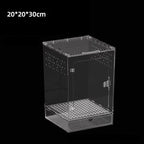 Acrylic Transparent Reptile Breeding Box — Ventilated Terrarium for Spiders & Insects