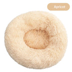 Round Plush Dog Bed