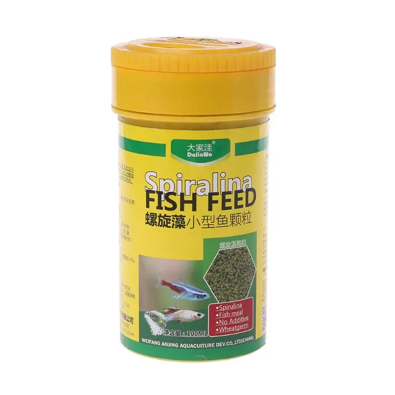 Ornamental Fish Food Mini Pellets (High Protein, Spirulina, Color Enhancing)