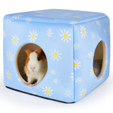 Plush Guinea Pig Hideout — Washable Dual-Entrance Small Pet House
