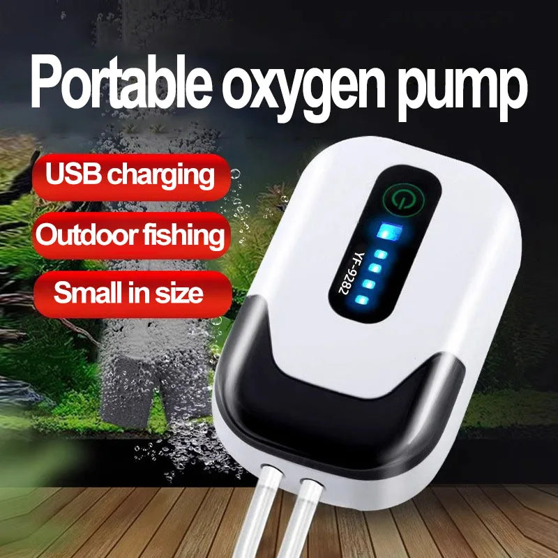USB Rechargeable Portable Aquarium Aerator Pump (Outdoor Fishing)