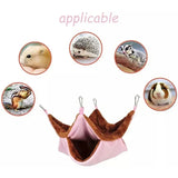 Plush Winter Pet Hammock — Double-Layer Fleece Hanging Bed