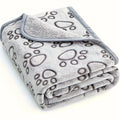 Soft Fluffy Pet Blanket — Cartoon Print Cotton Throw for Cats & Dogs
