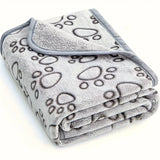 Soft Fluffy Pet Blanket — Cartoon Print Cotton Throw for Cats & Dogs