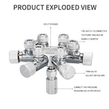 ZRDR Stainless Steel CO2 Distributor Splitter Multi-Way