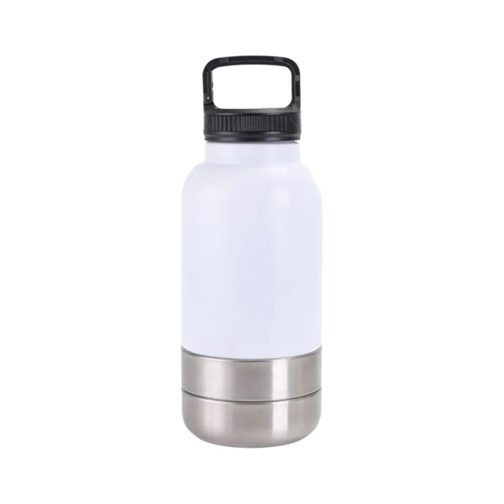 3-in-1 Stainless Steel Pet Water Bottle (Multi-Layer, Leak-Free, Detachable)