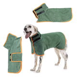 Absorbent Dog Towel Bathrobe — Soft 100% Cotton Wrap