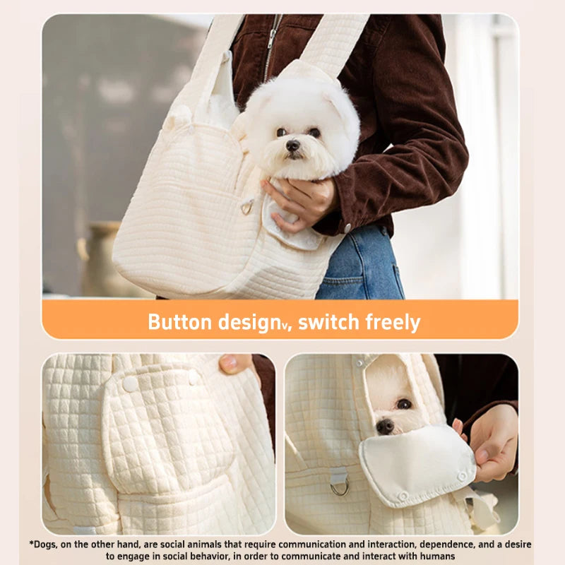 Portable Pet Chest Backpack (Outdoor, Travel, Cats & Dogs)
