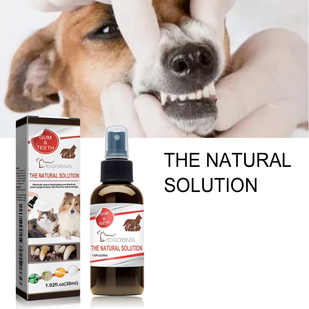 Pet Oral Cleansing Spray — Removes Tartar & Freshens Breath, 30ml