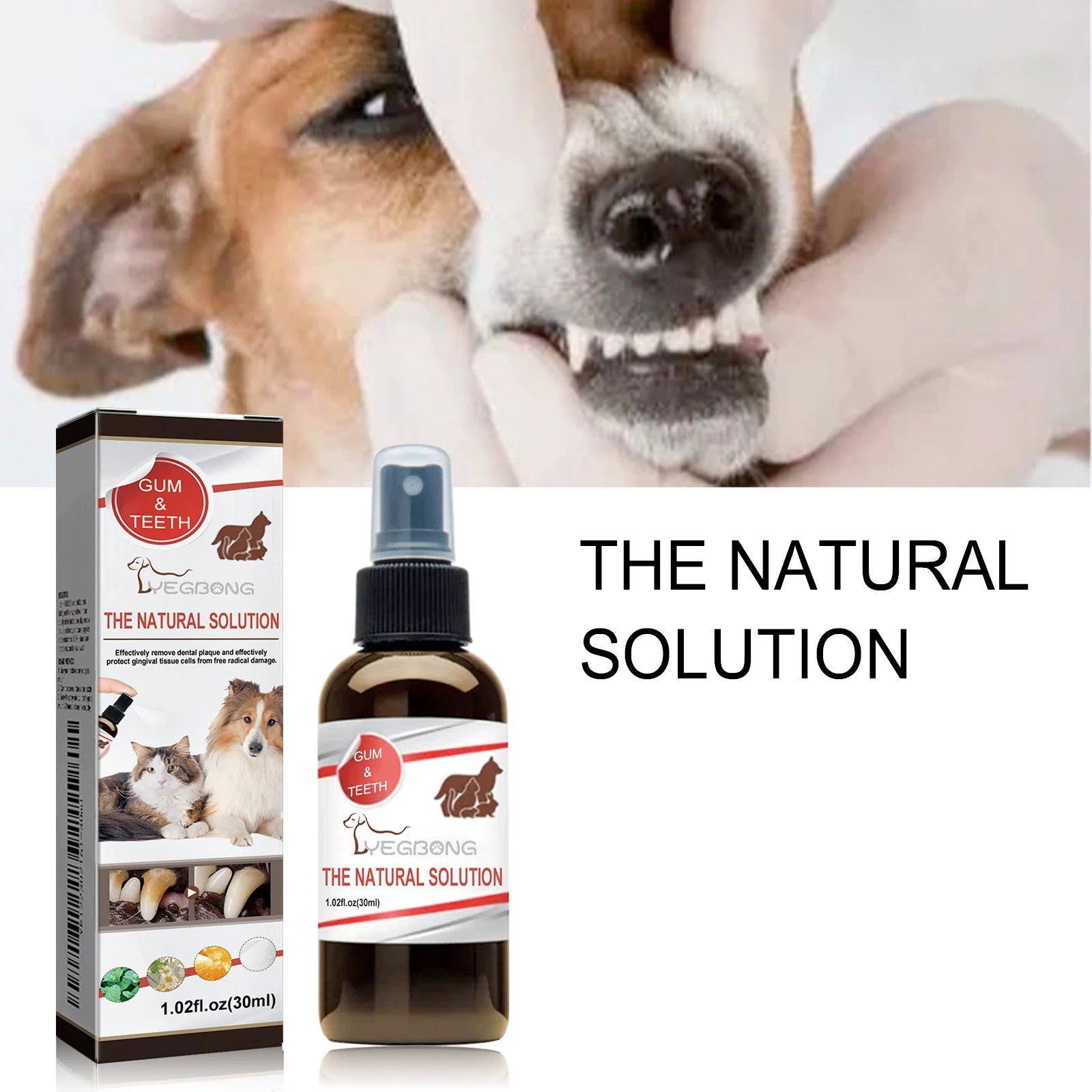 Pet Oral Cleansing Spray — Removes Tartar & Freshens Breath, 30ml