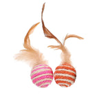 Sisal Feather Cat Ball Toys (Assorted)