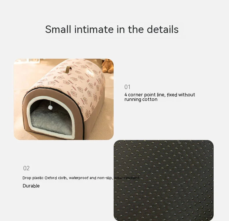 Cozy Pet Nest Bed for Dogs & Cats